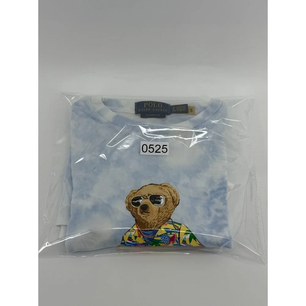 Polo Ralph Lauren Classic Fit Cloud Wash Beach‎ Tie Dye Bear Short Sleeve Tee S